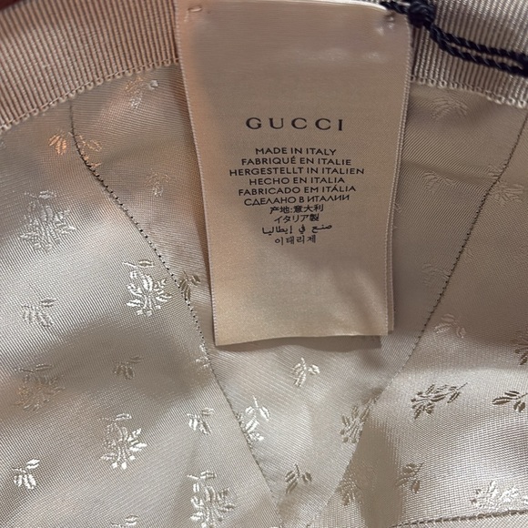 GUCCI Denim/Leather Ophidia Baseball Cap/M main image 4